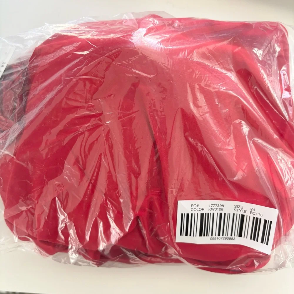 NWT J. Crew Gemma Ruched Bandeau One-piece Bright Cerise Red